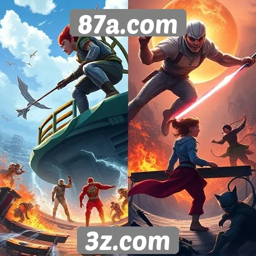 Comparativo de gráficos entre jogos do 87a.com